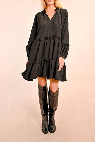 Vestido estilo patinadora - Preto - Molly Bracken