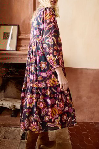 Vestido midi - Preto - Molly Bracken