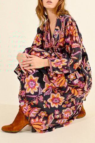 Vestido midi - Preto - Molly Bracken