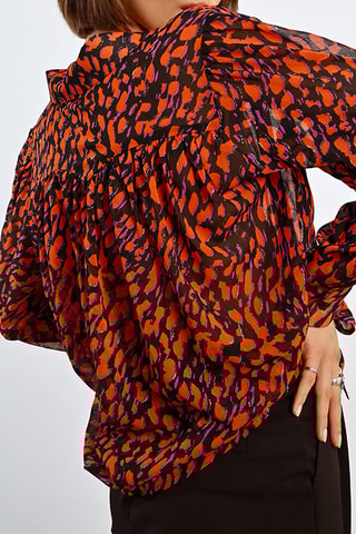 Camisa - Preto e laranja - Lili Sidonio