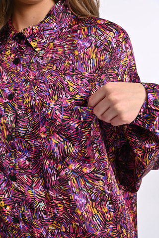 Camisa - Preto e violeta - Lili Sidonio