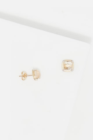 Dormilonas Belo - Oro amarillo, diamantes y cuarzo rutilado