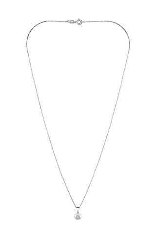 Colgante Love actually - Oro blanco y diamantes