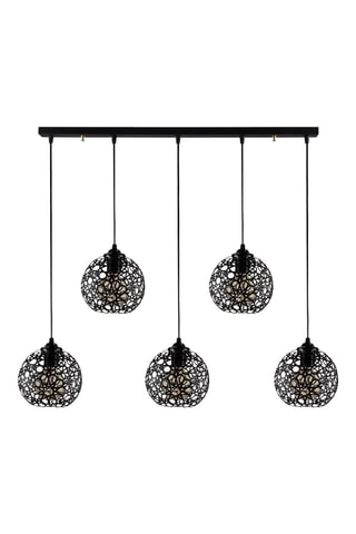 Hanglamp Fellini - Zwart - 5 x 40 W