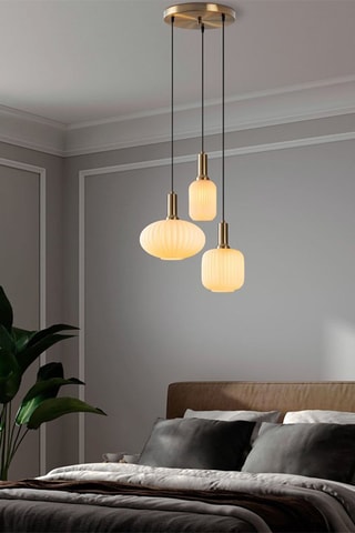 Hanglamp Asker - Goudkleurig - 3 x 40 W