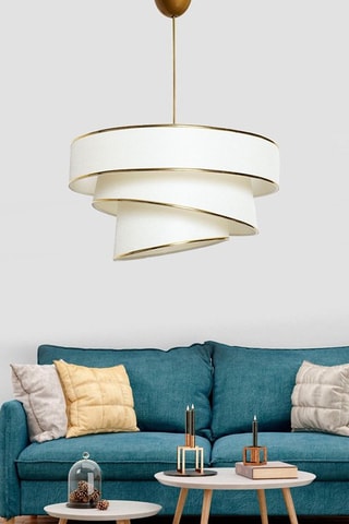 Hanglamp Couper - Wit en Goudkleurig