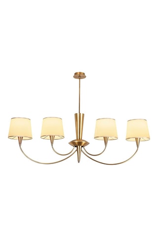 Hanglamp Pardo Goudkleurig en Wit