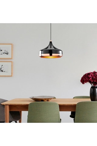 Hanglamp Yildo - Zwart en Goudkleurig