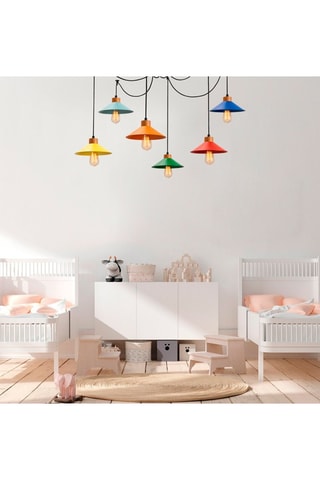 Hanglamp Manavgat Zwart en Koperkleurig