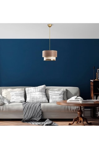 Hanglamp Cake Beige en Goudkleurig