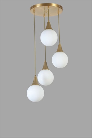 Hanglamp Afra - Goudkleurig - 4 x 40 W