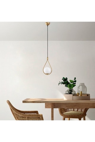 Hanglamp Mudoni - Goudkleurig en Zwart - 40 W