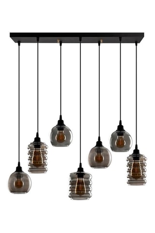 Hanglamp Smoked - Zwart - 7 x 60 W