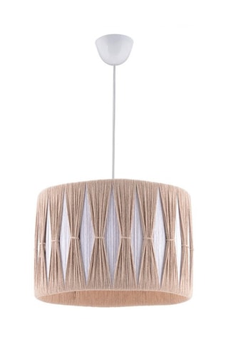 Hanglamp - Beige en Wit - 45-60 W