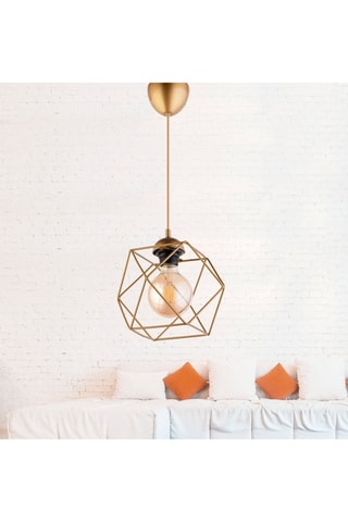 Hanglamp Asy - Goudkleurig - 60 W