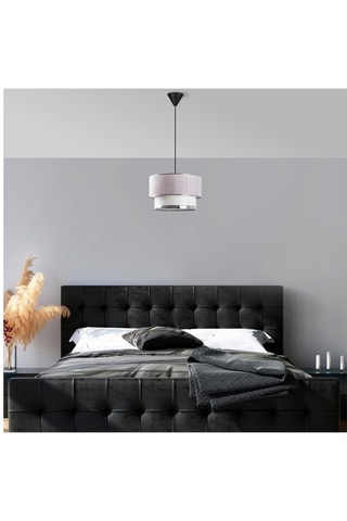 Hanglamp Cake - Beige en Zilverkleurig - 60 W