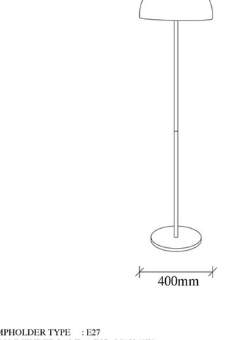 Lampada da terra - Dorato