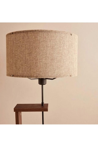 Houten Staanlamp -  Naturel en Beige