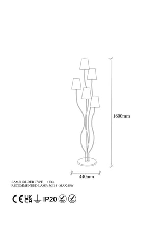 Staanlamp Bonibon Goudkleurig