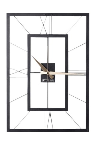 Wandklok November XL - 70 x 50 cm - Zwart