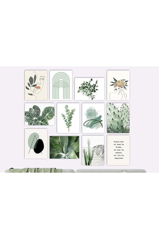 12-delige wanddecoratie - 20 x 15 cm