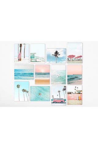 12 Mdf Wanddecoraties Camille - 20 x 15 cm