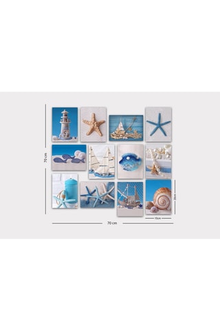 12-delige Wanddecoratie