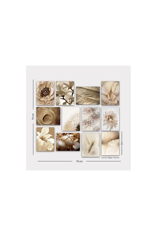 12-delige wanddecoratie - 20 x 15 cm