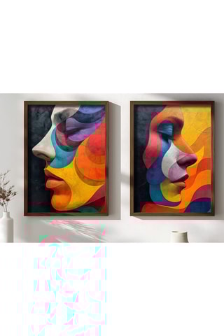 2 MDF Wanddecoraties Rosalie2 - 50 x 70 cm