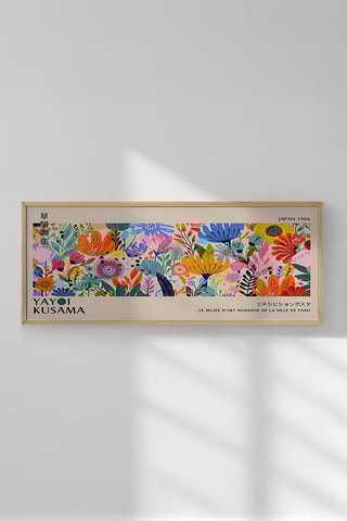 Wanddecoratie Yayoi Kusama - 50 x 120 cm