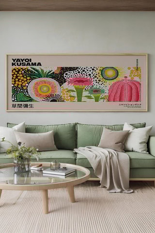 Wanddecoratie Yayoi Kusama - 50 x 120 cm