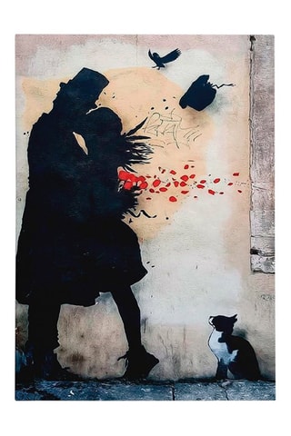 Wanddecoratie Banksy - 70 x 100 cm