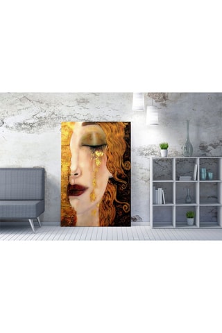 Wanddecoratie "Les larmes d'or de Freyja" Gustav Klimt - 50 x 70 cm