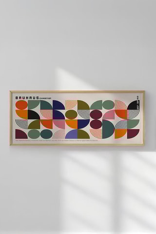 Wanddecoratie Bauhaus - 50 x 120 cm