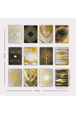 12 Wanddecoraties - 12 x 20 x 15 cm