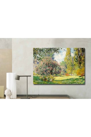 Wanddecoratie "Het park Monceau" Claude Monet - 70 x 100 cm