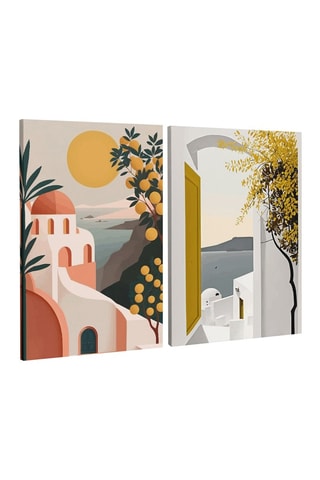 2-delige Wanddecoratie