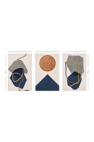 3 quadri - 45 x 70 cm