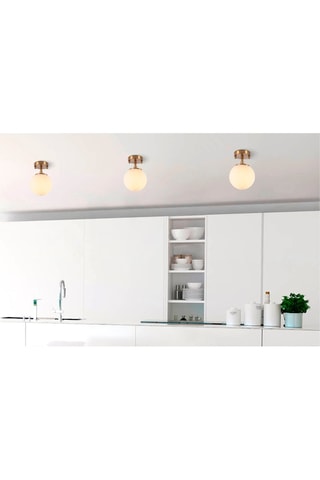 Plafondlamp Goudkleurig en Geel