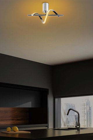 Ledplafondlamp Likma - Zilverkleurig - 11 W