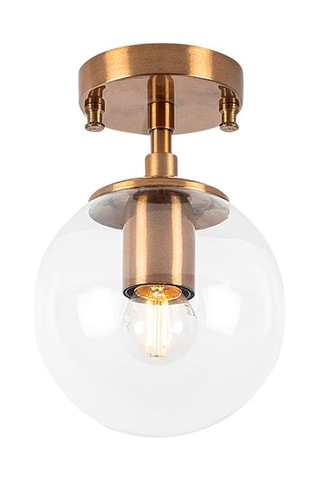 Plafondlamp Goudkleurig en Transparant