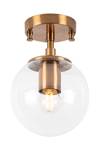 Plafondlamp Goudkleurig en Transparant