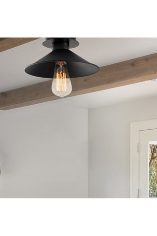 Plafondlamp Berceste - Zwart - 100 W