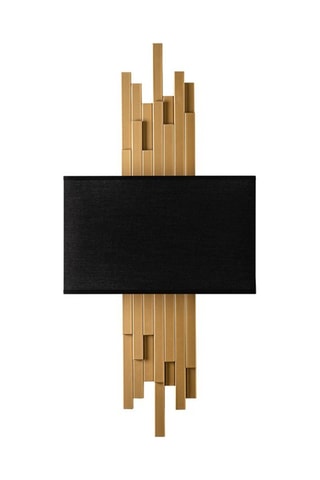 Wandlamp Axis - Goudkleurig en Zwart - 2 x 40 W