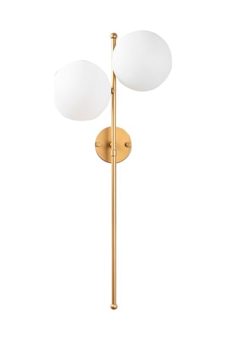 Wandlamp Fazli - Goudkleurig en Wit - 40 W