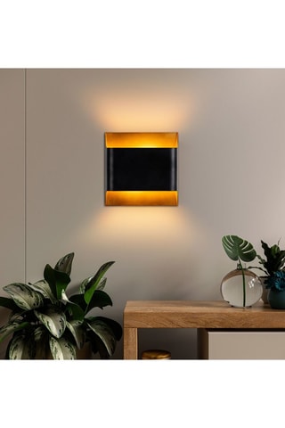Wandlamp Bera - Zwart - 2 x 10 W