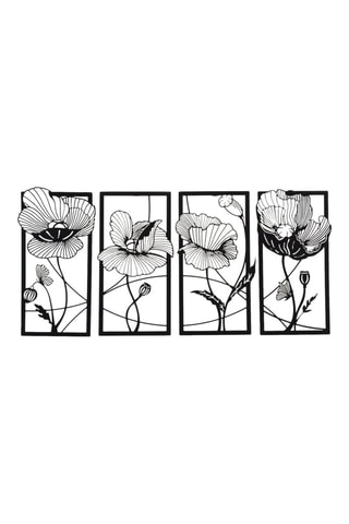 Wanddecoratie Blossom - 135 x 63 cm - Zwart