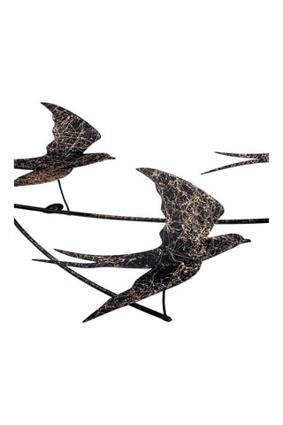 Wanddecoratie Wallow - Vintage Zwart - 70 x 42 cm