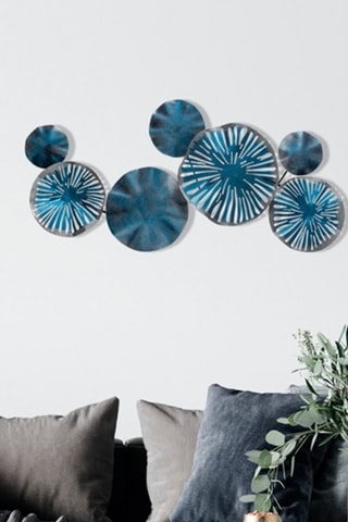 Wanddecoratie Astrid - 79 x 35 cm - Blauw