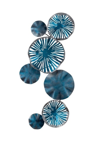 Wanddecoratie Astrid - 79 x 35 cm - Blauw